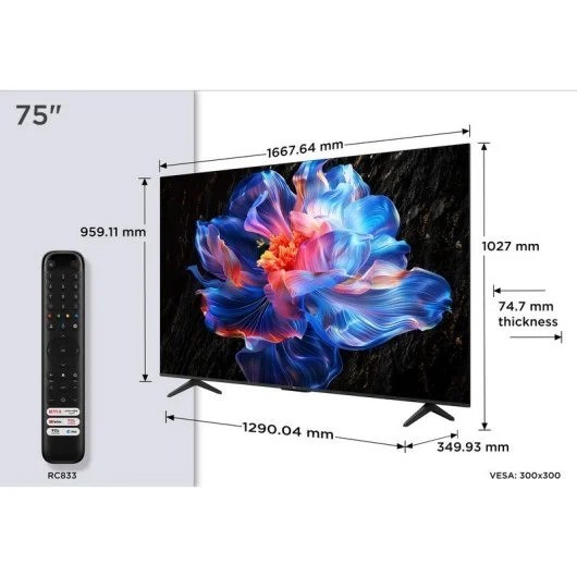 TELEVISOR TCL 75 4K UHD...